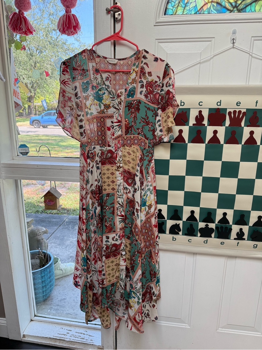 Roolee Patchwork Maxi Dress Medium!